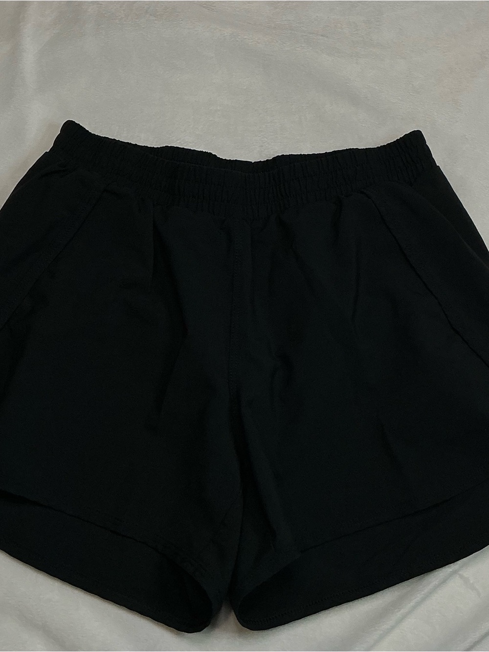 all in motion Black Women's Elastic-Waist Athletic Shorts